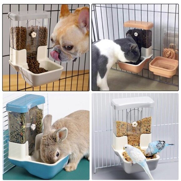 Hanging Automatic Food/Water Dispenser for Pets - Picture 1 of 7